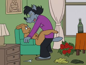 alcohol animated anthro anthro_on_anthro anthro_penetrated anthro_penetrating anthro_penetrating_anthro ass beverage black_hair breasts breath canid canine canis clothing digital_media_(artwork) duo feet female female_penetrated flower grey_body hair hare hat headgear headwear inside lagomorph leporid looking_pleasured male male/female male_penetrating male_penetrating_female mammal marine nu_pogodi nude open_mouth penetration penile penile_penetration penis plant rose_(flower) rule_63 sex short_playtime size_difference soyuzmultfilm tail tan_body tongue volk_(wjyw) vylfgor well_just_you_wait! wolf zayats_(wjyw)