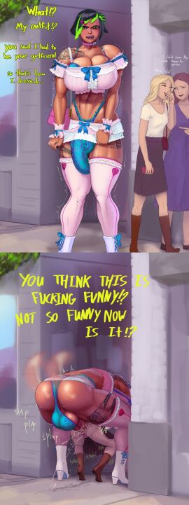 1futa 2023 2girls 2koma abs aka6 athletic athletic_female balls breasts bulge cameltail cleavage clothed clothes clothing destroyed_anus dialogue dress embarrassed english_text erection feet female femsub flaccid from_behind futa/female futa_focus futa_giantess futa_on_female futa_rape futa_sans_pussy futa_with_female futadom futanari futasub giantess group highlights human instant_loss instant_loss_2koma intersex jackie_jockstrap_(aka6) knees large_female larger_futa light_skin mini_giantess miniskirt multiple_females multiple_girls muscular muscular_futa nervous original original_character panties partially_clothed penis public public_humiliation public_indecency public_sex raped_by_futa revenge rough_sex secretly_loves_it skimpy skirt smaller_female standing standing_sex sweat talking tattoo text thighhighs