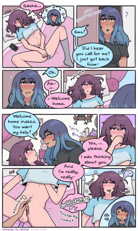 2girls anal_insertion anal_masturbation bedroom black_nails blue_eyes blue_hair blush bottomless breasts brown_hair caught_masturbating closed_eyes dildo dildo_in_ass drooling emma_(welcome_to_heaven) face_to_face fantasizing female female/female female_only flushed_face girl_cock hand_on_penis instant_orgasm lying_on_back lying_on_bed male masturbation moaning moaning_name panting partially_clothed penis pink_eyes pink_hair pink_highlights plushie premature_ejaculation repost sasha_(welcome_to_heaven) small_breasts smirk smirking socks spread_legs surprised sweat sweating thinking_of_someone_else touching_penis trans_woman transgender_woman trembling welcome_to_heaven yuri