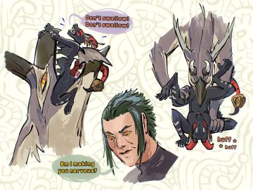 anthro avian bird cunnilingus dominant dominant_male dragon drawain duo female hi_res human male male/female mammal mythological_creature mythological_scalie mythology oral pinned pussy scalie sex shapeshifter size_difference submissive submissive_female vaginal_penetration vore