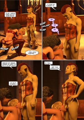 3d cassanta comic comic_page domination english_text fellatio fellatio_domination female femdom futa_on_male futadom futanari goblin goblin_futa hairy humiliation intersex male smalldom strap-on strapon