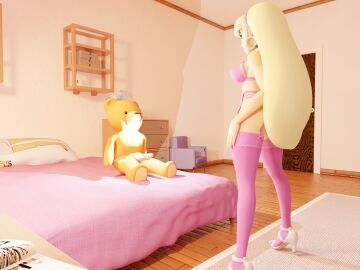 1girls 3d beard big_breasts blonde-haired_female blonde_female blonde_hair blue_eyes breasts broken_strokes dildo disney disney_channel disney_xd female female_only gravity_falls pacifica_northwest selfie selfie_pose semi_nude teddy_bear yellow_hair