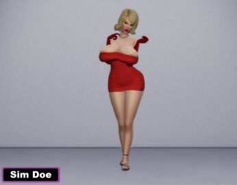 1girls 3d big_breasts blonde_female blonde_hair breasts curvy curvy_body curvy_female curvy_figure curvy_hips curvy_thighs feet female milf milf_body nichole_moore(sim_doe) no_sex original_character red_dress sexy sexy_pose short-haired_female short_hair sim_doe the_sims the_sims_4 tight_dress toes