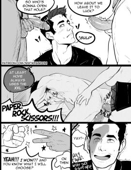 3boys ant-man ant-man_(series) black_and_white captain_america captain_america_(series) chocolate_and_vanilla cock cock_hungry comic dark-skinned_male dark_skin falcon gay gay_male human human_only interracial light-skinned_male light_skin male male_only male_penetrated male_penetrating marvel marvel_cinematic_universe marvel_comics naked naked_male penis sam_wilson scott_lang soynutts steve_rogers yaoi