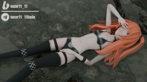 1girls 3d asuka_langley_sohryu female goth neon_genesis_evangelion pussy