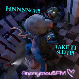 1:1 3d_(artwork) absurd_res anal anal_sex animal_genitalia animal_penis animatronic anonymousfm anthro balls balls_size_difference belly big_balls big_belly big_penis bodily_fluids bonnie_(fnaf) bonniextoybonnie cum cum_inside cumflation digital_media_(artwork) duo english_text equine_genitalia equine_penis erection excessive_cum excessive_genital_fluids five_nights_at_freddy's five_nights_at_freddy's_2 genital_fluids genitals hi_res huge_balls huge_cock humanoid_genitalia humanoid_penis hyper hyper_balls hyper_genitalia hyper_penis inflation lagomorph leporid machine male male/male male_penetrated male_penetrating mammal moobs nipples nude open_mouth overweight overweight_male penetration penis penis_size_difference pubes rabbit robot scott_cawthon scottgames sex size_difference smile teeth text tongue toy_bonnie_(fnaf)