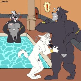 ! 3_toes 3boys ?! adastra adastra_(series) amicus_(adastra) anthro armlet artist_name asphyxiation ass ass_grab balls beard belly black_nose black_penis blue_eyes bodily_fluids bracelet brother brothers butt_grab canid canine canis cassius_(adastra) casual_nudity cato_(adastra) caught choking_on_penis circumcised clenched_teeth crouching curious door ears_back echo_project erection exclamation_point facial_hair feet fellatio flaccid front_view fur gay genitals glans gold_(metal) grey_belly grey_body group gums hand_on_ass hand_on_butt hands_on_hips hi_res hot_tub humanoid_genitalia humanoid_penis incest indoor_nudity indoor_pool indoor_sex inside insult jewelry judging legs_in_water licking licking_lips licking_own_lips male male/male male_penetrated male_penetrating male_penetrating_male micropenis monotone_body monotone_fur multicolored_body multicolored_fur navel nipples nude oral oral_penetration partially_submerged penetration penile penis penis_in_mouth penis_size_difference pivoted_ears plantigrade pool public public_sex raised_tail rear_view red_eyes roman roman_bath sex sibling size_difference slightly_chubby slightly_chubby_male slim_male slime_vibe small_balls small_penis standing standing_in_water sweat sweatdrop tail teeth toes tongue trio two-tone_body two-tone_fur vein veiny_penis visor water white_belly white_body white_fur wide_eyed wolf