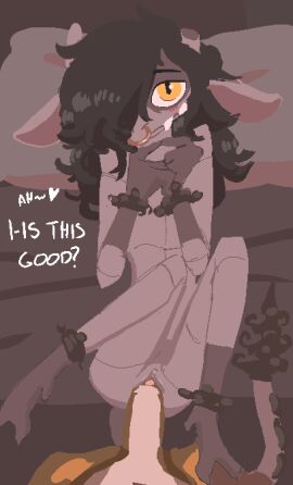 anthro black_hair blush deadlock duo facial_piercing female female_penetrated first_person_view gargoyle grey_body hair hair_over_eye horn ivy_(deadlock) looking_at_viewer lying male male/female male_penetrating male_penetrating_female male_pov nose_piercing nose_ring on_back penetration penile penile_penetration penis penis_in_pussy piercing pussy ring_piercing sex skinny_anthro skinny_female tail vaginal_penetration valve virteil yellow_eyes