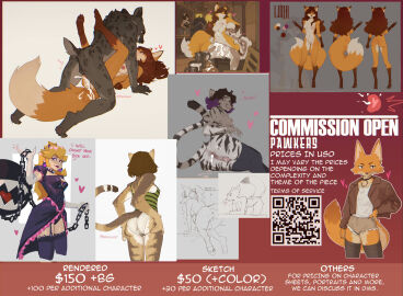 advertisement ambiguous_gender anal anal_sex animal_genitalia anthro ass balls big_breasts blue_eyes bodily_fluids breasts canid canine canis claws clothed clothing commission_sheet cum digital_media_(artwork) duo ejaculation english_text feet felid female fingers fur futanari genital_fluids genitals gnoll group hair herm hi_res human humanoid hyena intersex intersex/female looking_at_viewer male male/female male/male male_penetrated male_penetrating male_penetrating_male mammal mario_bros model_sheet muscular nintendo nipples nude pantherine pawkers penetration penis prices princess_peach pussy qr_code sex simple_background smile solo standing stripes tail teeth text tiger tongue white_body wolf