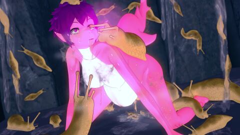 1girls 3d 3d_(artwork) airi_(xboxking37) anthro anthro_on_feral bestiality_impregnation breasts cave female hypnosis impregnation insectophilia insects interspecies koikatsu legs sex shark shark_girl slime_(substance) slug xboxking37 zoophilia zoophilia_pregnancy