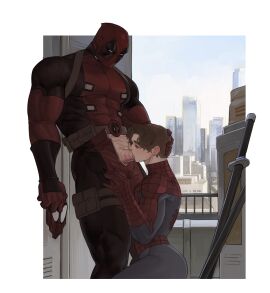deadpool gay lkikai male male/male male_only marvel marvel_comics peter_parker spider-man spider-man_(series) wade_wilson