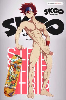 1boy abs aleccanny balls big_penis brown_eyes cum gay gay_male hairless hairless_balls hairless_penis looking_at_viewer male male_only muscles muscular muscular_legs muscular_male muscular_thighs no_shirt patreon patreon_logo patreon_username pecs penis posing posing_for_picture posing_for_the_viewer precum red_hair reki_kyan shiny_skin sk8_the_infinity skateboard thick_legs thick_penis thick_thighs throbbing_penis veins veins_on_dick veiny_penis yaoi