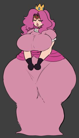 1girls 2024 big_breasts breasts closed_eyes crown curvaceous curvy curvy_figure dress female female_focus fully_clothed gigantic_thighs hourglass_figure huge_breasts large_breasts lemonadepikachu long_hair mature_female oc original original_character pink_dress pink_hair queen solo solo_focus thick_thighs twitter_link veronica_(lemonadepikachu) voluptuous wide_hips