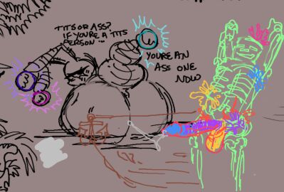 ambiguous_gender animal_humanoid anthro anus aphrodesiacpotion arthropod arthropod_humanoid ass balls big_ass big_balls big_butt big_penis bodily_fluids bone cum ejaculation genital_fluids genitals humanoid insect_humanoid insects male microsoft minecraft mojang penis presenting presenting_anus presenting_hindquarters skeleton skeleton_(minecraft) solo_focus xbox_game_studios