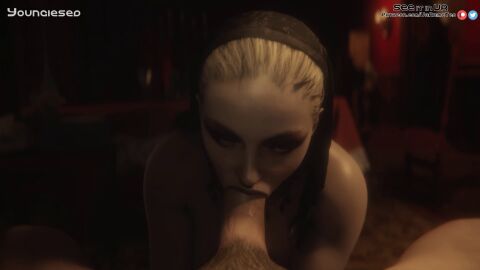 1boy 1girls 3d blowjob breasts eye_contact fellatio female light-skinned_female light_skin male male_pov mother_miranda_(resident_evil) oral pale-skinned_female pale_skin penis petite pov pussy resident_evil resident_evil_8:_village slim tagme uncensored virtual_reality vranimeted youngiesed