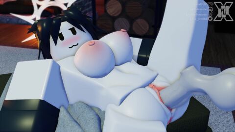 1boy 1girls animated breasts cum_in_pussy cum_inside female floating_penis forsaken forsaken_(roblox) lilix_rr34 nude nude_female pussy roblox robloxian rule_63 sound tagme two_time two_time_(forsaken) video watermark