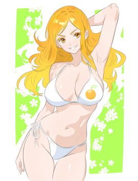 alternate_costume breasts female female_only long_hair nami_(one_piece) one_piece post-timeskip solo stephenapatton swimsuit tagme