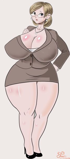 1girls 2d breasts dead_rising dead_rising_(series) desgardes female female_only huge_breasts jessica_mccarney solo thick_thighs