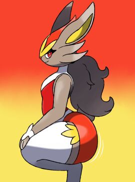 ass big_ass breasts bubble_ass bubble_butt cinderace darknwindie female furry huge_ass pokemon pokemon_(species) tagme