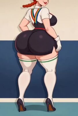 1girls ai_generated alternate_version_available animated aunt_grandma bouncing_ass bouncing_breasts braided_hair braided_twintails braids cameltoe cartoon_network cleavage curvy erect_nipples female freckles gigantic_breasts ginger ginger_female ginger_hair gloves green_eyes green_eyes_female grok hat high_heels huge_areolae huge_ass marlosart nai_diffusion no_sound orange_hair orange_hair_female priscilla_jones puffy_nipples realistic red_hair red_hair_female red_head red_lips redhead redhead_female stable_diffusion suspenders thick_lips uncle_grandpa video voluptuous wide_hips