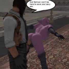 3d alstair2 batman:_arkham_city batman_(series) black_mask_(dc) catwoman catwoman_(arkham) catwoman_(arkham_city) catwoman_(long_halloween) comic comic_page cuntbusting dc dc_comics female low_blow roman_sionis selina_kyle