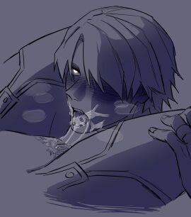 after_oral cunnilingus cuntboy dante_(devil_may_cry) devil_may_cry devil_may_cry_(series) incest intersex male nero_(devil_may_cry) pichuuuchan pussy pussy_juice sharp_teeth yaoi