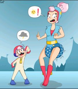 bonnie_(brawl_stars) brawl_stars diaper female janet_(brawl_stars) poop tagme