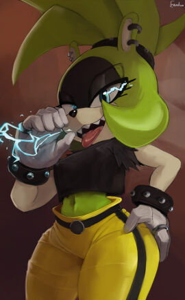 belly cranihum fellatio_gesture female gloves handjob handjob_gesture mobian mobian_(species) shortstack sonic_(series) sonic_the_hedgehog_(series) surge_the_tenrec tagme thighs white_gloves