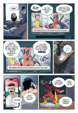 abs action_figure bara beard biceps big_bulge bulge daddy deadpool deadpool_&_wolverine_(2024) dilf dynamite_comics english_text flaccid inkolloart invincible invincible_(comics) invincible_(tv_series) love_sausage male male_only marvel marvel_comics masculine_male mature_male muscular muscular_male nolan_grayson omni-man pecs penis penis_outline text the_boys the_immortal underwear wolverine_(x-men) yaoi