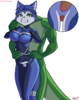 1boy 1girls afraid anal anal_access anal_only anal_only_bodysuit anal_sex anthro anthro_female anthro_on_anthro anthro_only anthro_penetrated anthro_penetrating anthro_penetrating_anthro anus azex belt big_breasts black_nose blue_body blue_bodysuit blue_fur blue_hair blue_jumpsuit blush bodysuit breasts canine canis clawed_fingers claws cleavage clitoris clothed_female clothed_female_nude_male clothing cut-in dubious_consent duo faceless_anthro faceless_male feet_out_of_frame female female_virgin forced_anal fur furry furry_ass furry_breasts furry_ears furry_female furry_only furry_tail green_body green_eyes green_jewel green_scales green_skin gritted_teeth hair hair_ornament hands_on_hips hands_on_own_chest head_jewelry head_piece huge_breasts humanoid_genitalia humanoid_penis hymen interspecies jewel jewelry jumpsuit krystal krystal_(assault_outfit) latex legs_together lizard lizardman male male/female male_behind_female male_penetrating mammal mammal_humanoid multicolored_body multicolored_fur multiple_views nintendo nude nude_male partially_clothed penis penis_in_anus pussy questionable_consent scales scalie scalie_humanoid scalie_male scared sci-fi science_fiction sex sex_from_behind sharpclaw sharpclaw_(star_fox) short_hair silver_jewelry standing_behind standing_sex star_fox star_fox_adventures star_fox_assault straight straight_sex tail teeth_clenched teeth_showing thighs torn_bodysuit torn_clothes torn_clothing two-tone_body two-tone_fur video_games virgin virgin_doing_anal virginity white_background white_breasts white_fur white_teeth wide_hips
