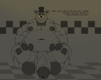 1boy 2024 anthro anthro_focus anthro_only anthro_solo balls bear blinkingjordans completely_nude digital_drawing_(artwork) digital_media_(artwork) feet feet_up five_nights_at_freddy's freddy_(fnaf) glans headgear headwear huge_balls huge_cock huge_testicles male male_anthro male_focus male_only mammal mammal_humanoid navel nipples nude nude_male overweight overweight_male penile penis penis_out scottgames solo solo_anthro solo_focus solo_in_panel solo_male testicles toe_claws toes top_hat ursid ursid_humanoid vein veiny_penis