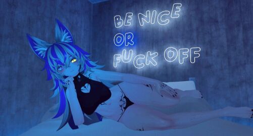 1girls 3d alone animal_ears aria_afterdark athletic athletic_female bangs bed black_nail_polish black_nails black_thong blue_eyes blue_hair blush breasts breasts_covered chest_window female fingers fit fit_female fox_ears fox_girl front_view hand_on_chin hand_on_thigh heterochromia humanoid image kitsune laying_down laying_on_bed laying_on_side legs light light-skinned_female light_skin long_hair looking_at_viewer mature_female messy messy_hair neon neon_lights on_side pale-skinned_female pale_skin panties picture pose posing posing_for_picture posing_for_the_viewer pubic_tattoo shiny_skin skimpy skimpy_outfit slight_smile smile smiling_at_viewer solo solo_female solo_focus tattoo tattoos thong two-tone_hair underwear virtual_youtuber vrchat vrchat_avatar vrchat_media vrchat_model white_hair white_sclera yellow_eyes