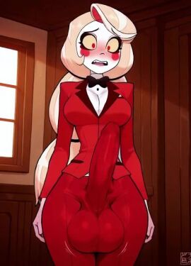 1futa ai_generated animated balls big_areola big_balls big_breasts big_cock big_penis big_testicles blonde_hair breasts bulge charlie_morningstar_(hazbin_hotel) clothed clothing cum_drip dickgirl erection_under_clothes futa_only futanari futanurse hazbin_hotel huge_balls huge_cock huge_testicles large_balls large_penis large_testicles leaking_cum leaking_penis light-skinned_futa light_skin long_hair long_penis penis penis_under_clothes precum red_eyes scrotum solo solo_futa tagme testicles uncensored video