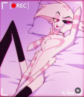 angel_dust_(hazbin_hotel) hazbin_hotel male rukan solo_male tagme