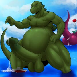 2018 4_fingers after_anal after_sex anonymous_character anthro anthrofied ass back_spines background_character balls belly biceps big_ass big_balls big_belly big_butt big_penis biped blue_sky boat bodily_fluids clawed_fingers claws closed_smile cloud colored colored_line_art cum cum_drip cum_from_ass cum_in_ass cum_inside cum_on_water cum_string day detailed_background digital_drawing_(artwork) digital_media_(artwork) dripping duo earhole erection faceless_anthro faceless_character faceless_male finger_claws fingers foreskin genital_fluids genitals glans glistening glistening_arms glistening_balls glistening_belly glistening_biceps glistening_body glistening_butt glistening_genitalia glistening_glans glistening_hands glistening_head glistening_legs glistening_pecs glistening_penis glistening_shoulders glistening_snout glistening_tail glistening_thighs godzilla godzilla_(hanna-barbera) godzilla_(series) gradient gradient_penis green_body green_glans green_spines hand_on_hip hanna-barbera heart_symbol hi_res huge_cock humanoid_genitalia humanoid_hands humanoid_penis kaiju leaking leaking_cum light lighting lizard long_penis looking_down looming looming_over looming_penis male male/male monotone_body mouth_closed musclegut muscular muscular_anthro muscular_arms muscular_legs muscular_male muscular_thighs no_irises non-mammal_balls nude nude_anthro nude_male overweight overweight_anthro overweight_male partially_submerged pecs penis perineum pictographics pink_body portrait pupils raised_arm raised_tail reptile reptile_tail retracted_foreskin scalie sea shaded sky smile smirk snout solo_focus spines standing still_erect sunlight tail three-quarter_portrait toho toony uncircumcised unknownwolf vehicle water watercraft