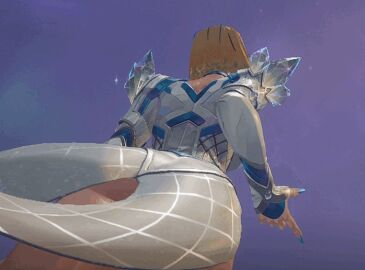 1girls 3d 3d_animation animated animated_image ass big_ass blonde_female blonde_hair blue_lipstick blue_nails bob_cut emma_frost emma_frost_(marvel_rivals) female fully_clothed lower_view marvel marvel_comics marvel_rivals video_game walk_cycle walking webart20