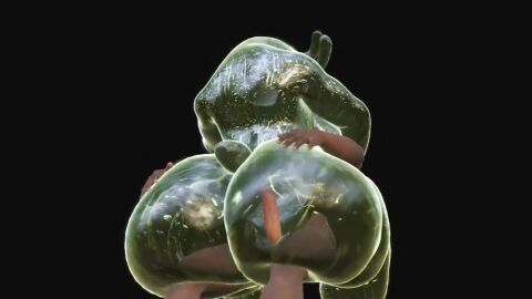 1boy 1girls 3d 3d_animation anthro anthro_penetrated black_background cum cum_in_pussy cum_inside dumptruck_ass fat_ass first_person_view height_difference huge_ass kissing kissing_viewer large_breasts making_out penetration pov riding riding_penis sex size_difference sl0bb3r slime slimey slug_(wattchewant) sound straddle straddling tagme thick_thighs video wide_hips