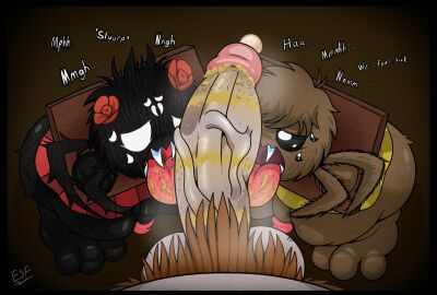 2d 3boys arachnid captured cum_dripping_from_penis disgusted don't_starve don't_starve_(series) don't_starve_together dubious_consent electricsnowfox farmspider_webber fuzzy hairy hairy_male hairy_penis hyper_penis ineffective_clothing klei_entertainment licking_penis male male_only nasty_penis no_pupils onomatopoeia penis redsheep redsheepmannnn_(artist) roseate_webber roses skirt smegma smegma_on_tongue spider stocks tagme tongue tongue_out veiny_penis webber