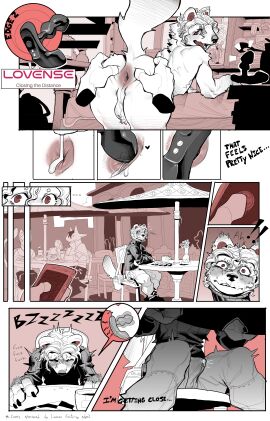 2024 absurd_res anal anal_sex anthro anus bodily_fluids cellphone clothed clothed_anthro clothed_male clothing comic dialogue diner domestic_ferret dripping duo electronics english_text erection erection_under_bottomwear erection_under_clothing fully_clothed fully_clothed_anthro fully_clothed_male genital_fluids genitals handbag hi_res lovense lovense_edge_2 male mammal mustelid musteline nsfuwu4 nude_anthro nude_male object_in_ass outside penetration penis phone plug_(sex_toy) precum precum_drip precum_through_clothing public restaurant sex_toy sex_toy_in_ass sex_toy_insertion smartphone tenting text true_musteline vibrator vibrator_in_ass weasel wet wet_clothing