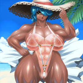 1girls :o abs amazon areola areolae arisa_gunhale ass athletic athletic_female beach big_ass big_breasts big_hat big_legs big_muscles big_thighs blanket blue_hair breasts cleavage cloud clouds curvy curvy_body curvy_female curvy_figure curvy_hips dark-skinned_female dark_skin denkou_nyako female female_focus female_only fit fit_female gold_eyes gundam gundam_age hair_over_eye hair_over_eyes hair_over_one_eye hand_on_hip hands_on_hips hat hips huge_ass huge_breasts huge_legs huge_thighs large_ass large_breasts leaf mouth muscles muscular muscular_arms muscular_female muscular_legs muscular_thighs nipples ocean open_mouth palm_tree presenting sand sea seaside see-through see-through_clothing short_hair sideboob sky sling_bikini sling_swimsuit slingshot_swimsuit sole_female solo solo_female solo_focus standing straw_hat strong strong_female sun_hat sunhat swimsuit tall tall_female taller_female tan tan_body tan_lines tan_skin tanline tanlines tanned tanned_female tanned_skin thick thick_ass thick_legs thick_thighs thighs tomboy toned toned_body toned_female towel tree trees veiny_breasts venus_body voluptuous voluptuous_female water wet wet_clothes white_blanket white_sling_bikini white_swimsuit white_towel wide_hips wide_spread_legs wide_thighs yellow_eyes