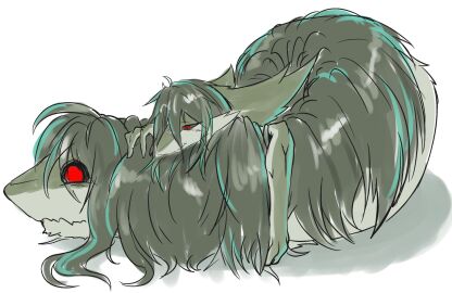 anthro dragon green_body green_hair kitsuko3310 male