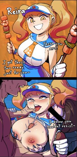 1girls 2025 2d 2koma 3boys ahe_gao anonymous_male before_and_after better_version_at_source big_breasts black_text_border black_text_outline blonde-haired_female blonde_female blonde_hair blue_background blush bottomless_male breasts breasts_bigger_than_head breasts_out brown-haired_male caption censor_bar censored_eyes collarbone derpixon dialogue diner dominant_male ear eye_color_change fast_food fast_food_employee fast_food_uniform female femsub finger_in_another's_mouth food food_play gloved_handjob gloves grabbing grabbing_breasts_from_behind grabbing_from_behind gradient_hair groping groping_breasts groping_from_behind handjob happy_sub holding_mouth holding_object juxtaposition light-skinned_female light-skinned_male light_skin male maledom medium_penis offscreen_character offscreen_male open_mouth orange_background original paizuri pale-skinned_male pale_skin penis penis_between_breasts poor_quality reira_(derpixon) simple_background smiling_at_viewer straight submissive_female text three-tone_clothing titjob tongue tongue_out top_pulled_up twintails unseen_male_face visor white_text yellow_eyes