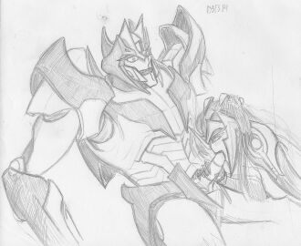 blowjob female female_focus female_only korblborp megatronus robot robot_girl robot_humanoid sketch solus_prime straight transformers