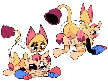 brother_and_sister cat_tail cum cum_in_pussy cum_inside cumming_inside cuntboy cuntboy_on_futa dandy's_world doggy_style futa_on_cuntboy futanari genderswap goob_(dandy's_world) incest intersex penetration penile penile_penetration penis penis_in_pussy pussy roblox roblox_game role_reversal rough_sex rule_63 scraps_(dandy's_world) sex traumatastic two_perspectives vagina