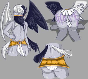 1boy angels_vs_demons_(brawl_stars) ass ass_focus big_anus big_ass big_booty big_butt big_buttocks big_hole boy brawl_stars buttocks dark_angel_edgar_(brawl_stars) edgar_(brawl_stars) femboy fuck_me_(text) gay kolkmatt_x male male_only serious showing_ass wings