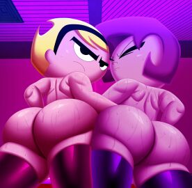 2girls aged_up ass ass_focus big_ass big_butt black_eyes blonde_hair cartoon_network crossover doompypomp eyes_closed fat_ass fat_butt female gaz_membrane huge_ass huge_butt invader_zim looking_back mandy_(billy_and_mandy) multiple_females multiple_girls naked nickelodeon purple_hair shortstack sweat sweating sweaty_ass sweaty_butt the_grim_adventures_of_billy_and_mandy thick_ass thick_butt warner_brothers