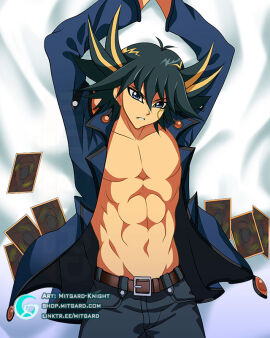 bodypillow dakimakura fanart husbando husbandomaterial male mitgard-knight mitgardstore yu-gi-oh! yusei_fudo