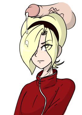 2boys 2d 2d_(artwork) ash_crimson black_hairband blank_background blonde-haired_male blonde_femboy blonde_hair clothed clothing cum femboy femboy_only freckles freckles_on_face hair_covering_eye hairband king_of_fighters light-skinned_femboy light-skinned_male light_skin male penis penis_on_head red_clothing sealguy tagme traced white_background