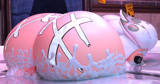 3d absurd_res adri164 ass balls big_ass big_butt butt_tattoo cephalopod digital_media_(artwork) genitals hi_res huge_ass huge_butt humanoid i_can't_believe_it's_not_cum ink inkling male marine messy mollusk nintendo solo splatoon tattoo white_ink