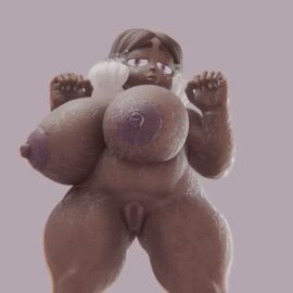 3d 3d_animation animated bbw big_breasts breast_swing breasts chubby dark-skinned_female dark_skin female gem_(species) gemsona loop meatmench_(artist) oc staurolite_(minerva_gems) steven_universe sweat tagme thick_thighs venus_body